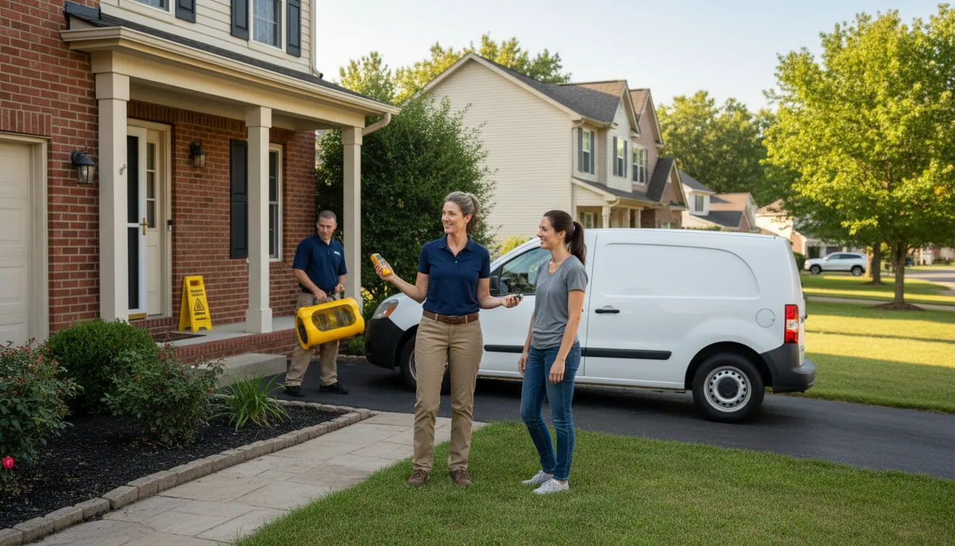 Water restoration image for Water Damage & Restoration Services in Napier, WV